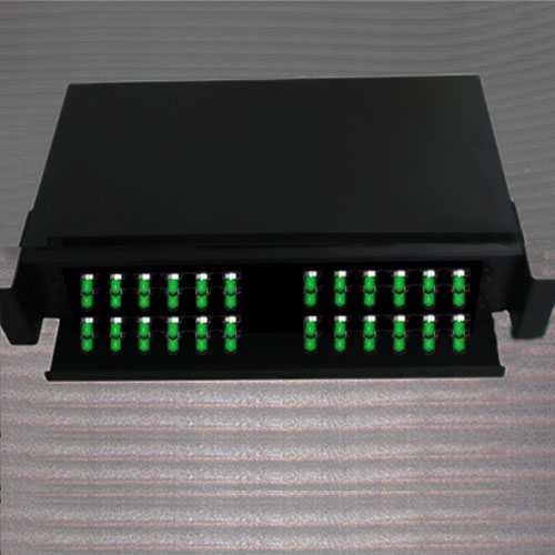 19inch 2U Rack Mount Patch Panel 48 Port 9/125 SM Simplex ST/APC