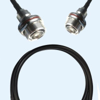7/16 DIN Bulkhead Female to 7/16 DIN Bulkhead Female RG223 RF RF Cable