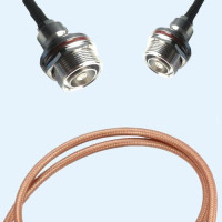 7/16 DIN Bulkhead Female to 7/16 DIN Bulkhead Female RG400 RF RF Cable
