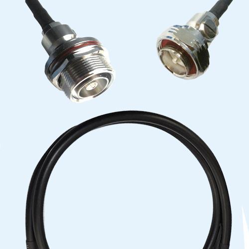 7/16 DIN Bulkhead Female to 7/16 DIN Male RG223 RF Cable Assembly
