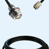 7/16 DIN Bulkhead Female to N Female LMR240FR RF Cable Assembly