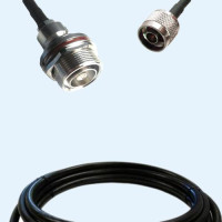 7/16 DIN Bulkhead Female to N Male LMR240 RF Cable Assembly