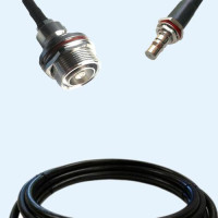 7/16 DIN Bulkhead Female to QMA Bulkhead Female LMR240 RF RF Cable
