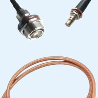 7/16 DIN Bulkhead Female to QMA Bulkhead Female RG400 RF RF Cable