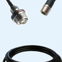 7/16 DIN Bulkhead Female to QMA Male LMR240FR RF Cable Assembly