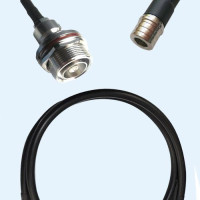 7/16 DIN Bulkhead Female to QMA Male RG223 RF Cable Assembly