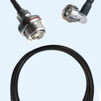 7/16 DIN Bulkhead Female to QN Male Right Angle RG223 RF RF Cable