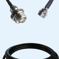 7/16 DIN Bulkhead Female to QN Male LMR240 RF Cable Assembly