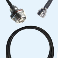 7/16 DIN Bulkhead Female to QN Male RG223 RF Cable Assembly