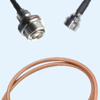 7/16 DIN Bulkhead Female to QN Male RG400 RF Cable Assembly