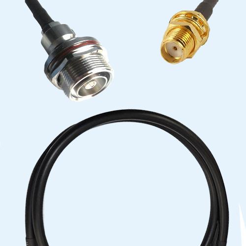 7/16 DIN Bulkhead Female to SMA Bulkhead Female RG223 RF RF Cable
