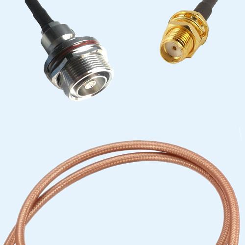 7/16 DIN Bulkhead Female to SMA Bulkhead Female RG400 RF RF Cable