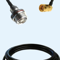 7/16 DIN Bulkhead Female to SMA Male Right Angle LMR240 RF RF Cable