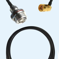7/16 DIN Bulkhead Female to SMA Male Right Angle RG223 RF RF Cable