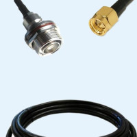 7/16 DIN Bulkhead Female to SMA Male LMR240 RF Cable Assembly