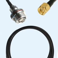 7/16 DIN Bulkhead Female to SMA Male RG223 RF Cable Assembly