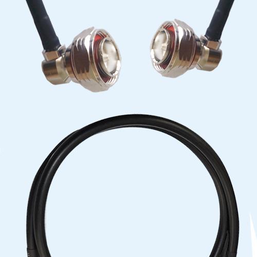 7/16 DIN Male Right Angle to 7/16 DIN Male Right Angle RG223 Cable