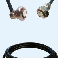7/16 DIN Male Right Angle to 7/16 DIN Male LMR240 RF Cable Assembly