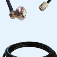 7/16 DIN Male Right Angle to N Female LMR240 RF Cable Assembly