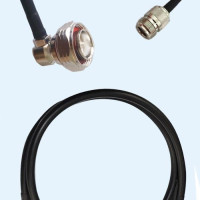 7/16 DIN Male Right Angle to N Female RG223 RF Cable Assembly