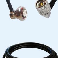 7/16 DIN Male Right Angle to N Male Right Angle LMR240 RF RF Cable