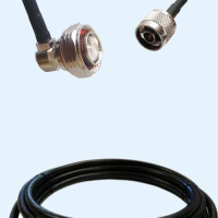 7/16 DIN Male Right Angle to N Male LMR240 RF Cable Assembly