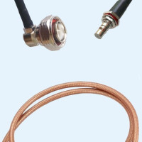 7/16 DIN Male Right Angle to QMA Bulkhead Female RG400 RF RF Cable