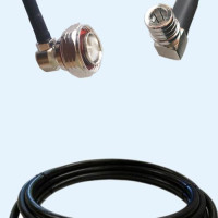 7/16 DIN Male Right Angle to QMA Male Right Angle LMR240 RF RF Cable