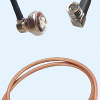 7/16 DIN Male Right Angle to QMA Male Right Angle RG400 RF RF Cable