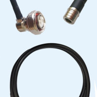 7/16 DIN Male Right Angle to QMA Male RG223 RF Cable Assembly