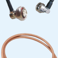7/16 DIN Male Right Angle to QN Male Right Angle RG142 RF RF Cable