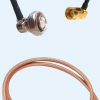 7/16 DIN Male Right Angle to SMA Male Right Angle RG142 RF RF Cable