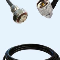 7/16 DIN Male to N Male Right Angle LMR240 RF Cable Assembly