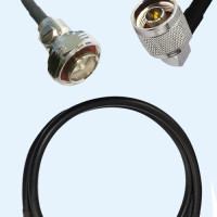 7/16 DIN Male to N Male Right Angle RG223 RF Cable Assembly