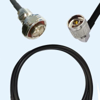 7/16 DIN Male to N Male Right Angle RG223 RF Cable Assembly