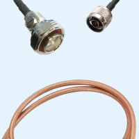 7/16 DIN Male to N Male RG400 RF Cable Assembly