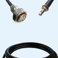 7/16 DIN Male to QMA Bulkhead Female LMR240FR RF Cable Assembly