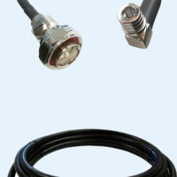 7/16 DIN Male to QMA Male Right Angle LMR240 RF Cable Assembly
