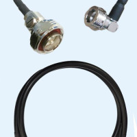7/16 DIN Male to QN Male Right Angle RG223 RF Cable Assembly