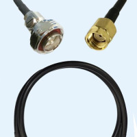 7/16 DIN Male to RP SMA Male RG223 RF Cable Assembly
