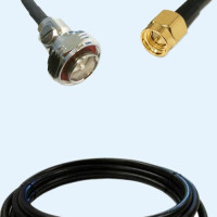 7/16 DIN Male to SMA Male LMR400 RF Cable Assembly