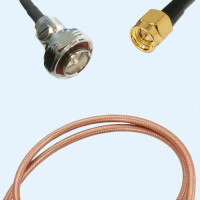 7/16 DIN Male to SMA Male RG400 RF Cable Assembly