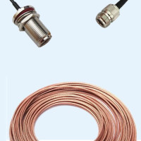 N Bulkhead Female to N Female RG316 RF Cable Assembly