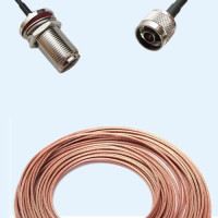 N Bulkhead Female to N Male RG316 RF Cable Assembly