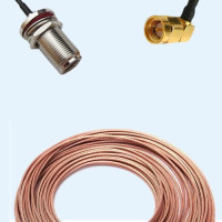 N Bulkhead Female to SMA Male Right Angle RG316 RF Cable Assembly