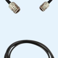N Female to N Female LMR100 RF Cable Assembly