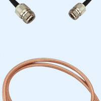 N Female to N Female RG142 RF Cable Assembly