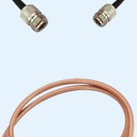 N Female to N Female RG400 RF Cable Assembly