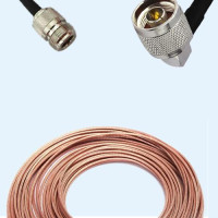N Female to N Male Right Angle RG188 RF Cable Assembly