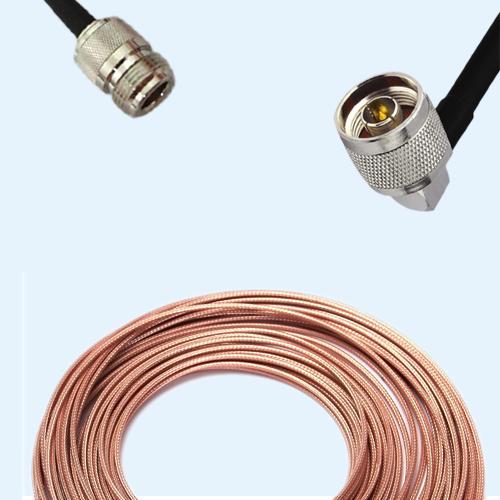 N Female to N Male Right Angle RG316 RF Cable Assembly